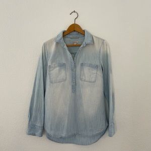 Merona Denim Long Sleeve Top